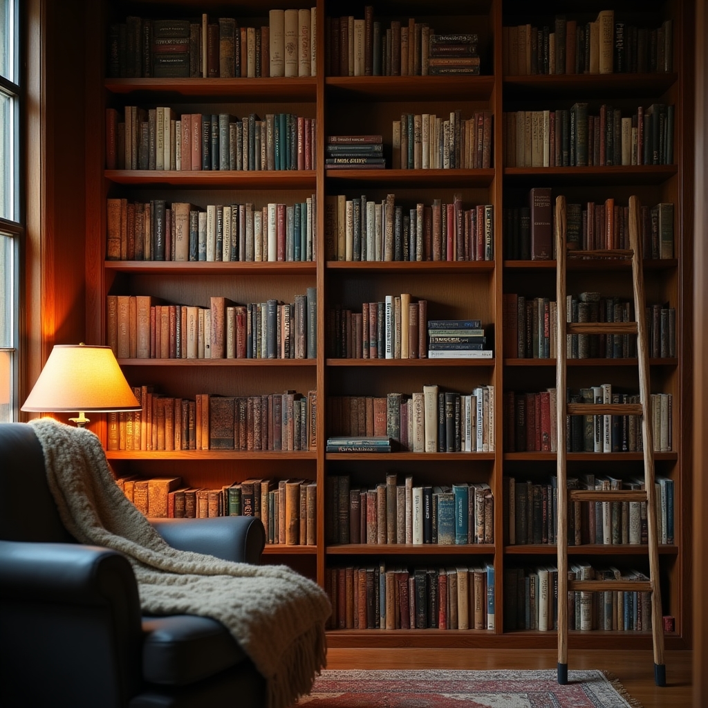 Bücherregal mit mehreren Sachbüchern zu Wirtschaft und Psychologie